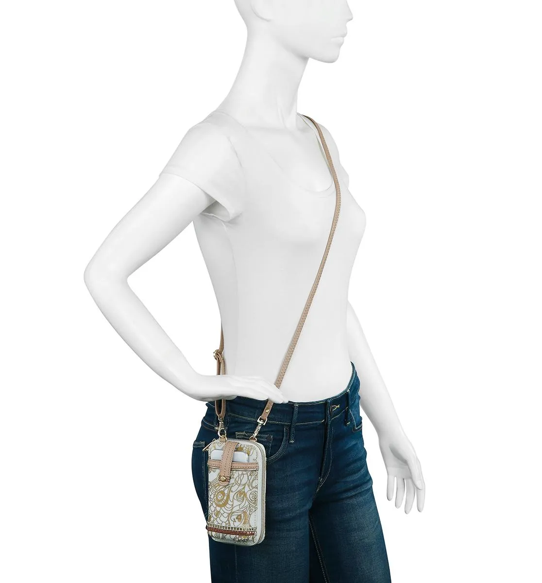 Sakroots Artist Circle Smartphone Wristlet Convertible Cross Body Bag