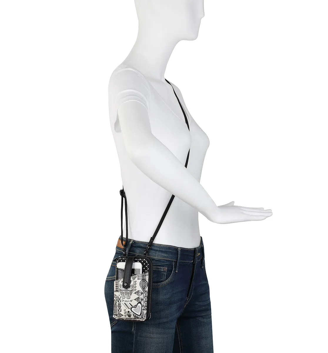 Sakroots Artist Circle Smartphone Wristlet Convertible Cross Body Bag