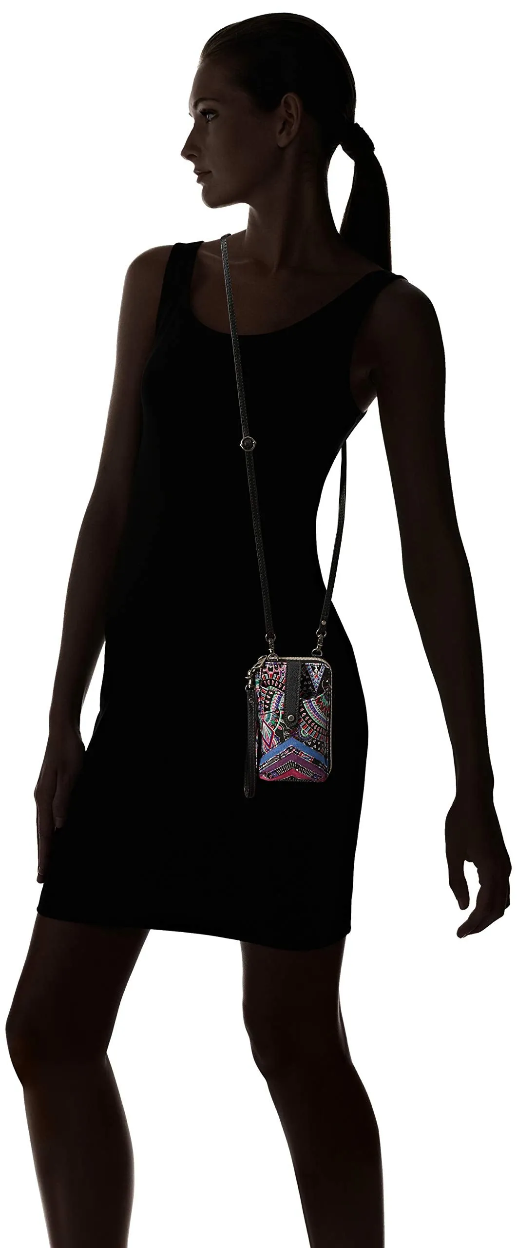 Sakroots Artist Circle Smartphone Wristlet Convertible Cross Body Bag