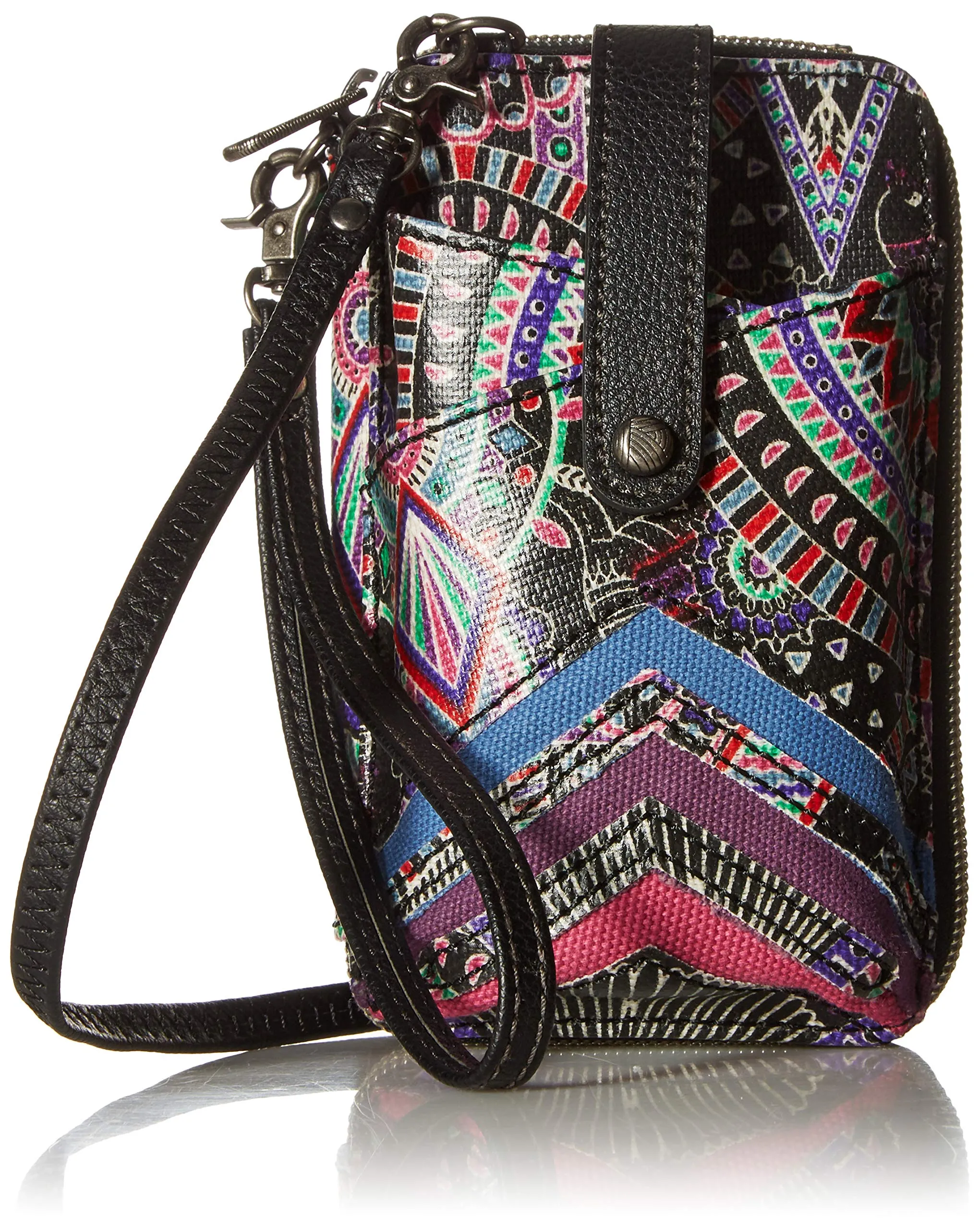 Sakroots Artist Circle Smartphone Wristlet Convertible Cross Body Bag
