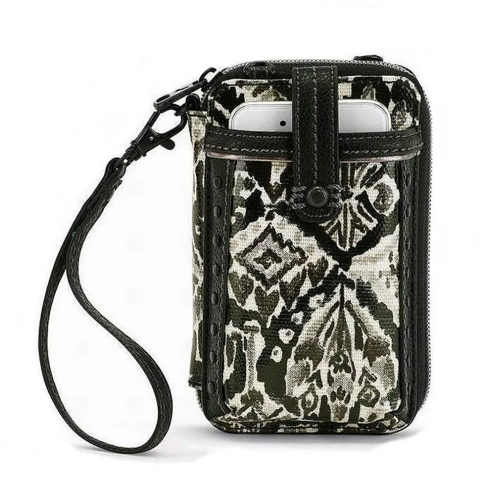 Sakroots Artist Circle Smartphone Wristlet Convertible Cross Body Bag