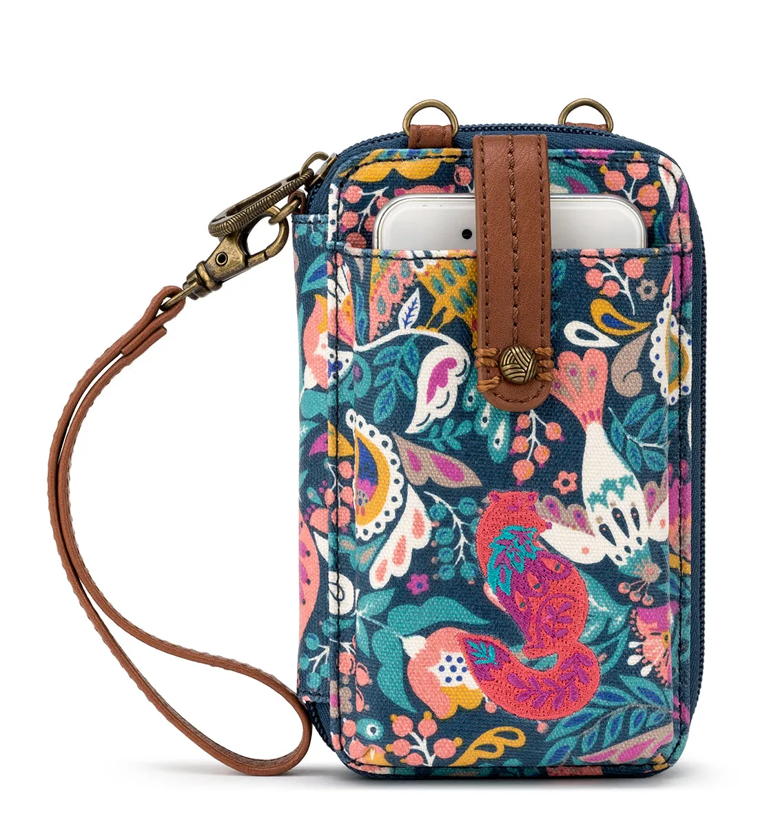 Sakroots Artist Circle Smartphone Wristlet Convertible Cross Body Bag