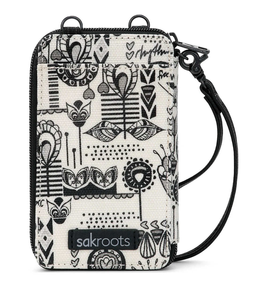 Sakroots Artist Circle Smartphone Wristlet Convertible Cross Body Bag