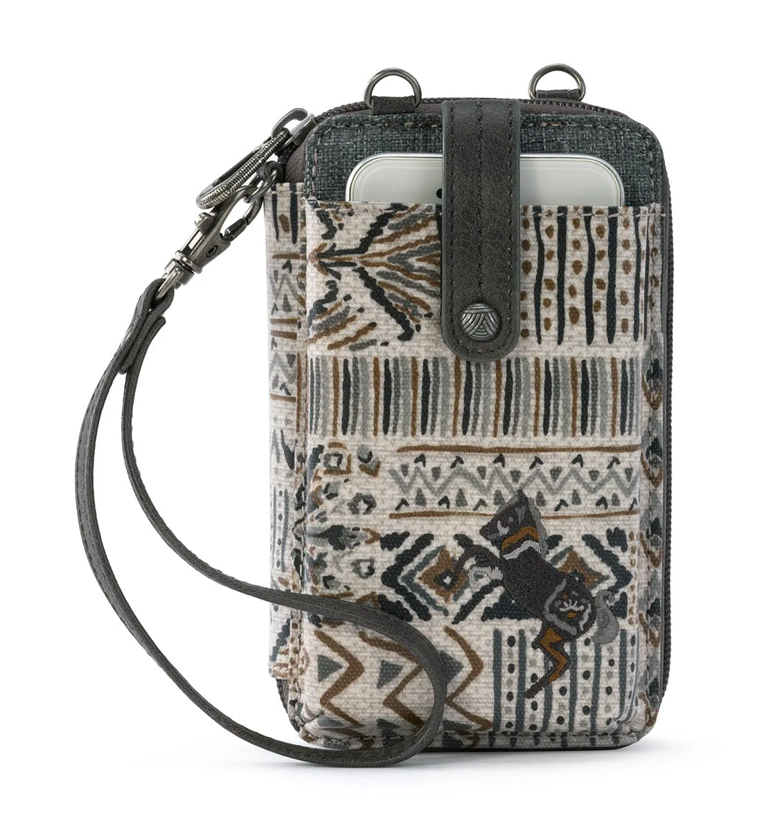 Sakroots Artist Circle Smartphone Wristlet Convertible Cross Body Bag