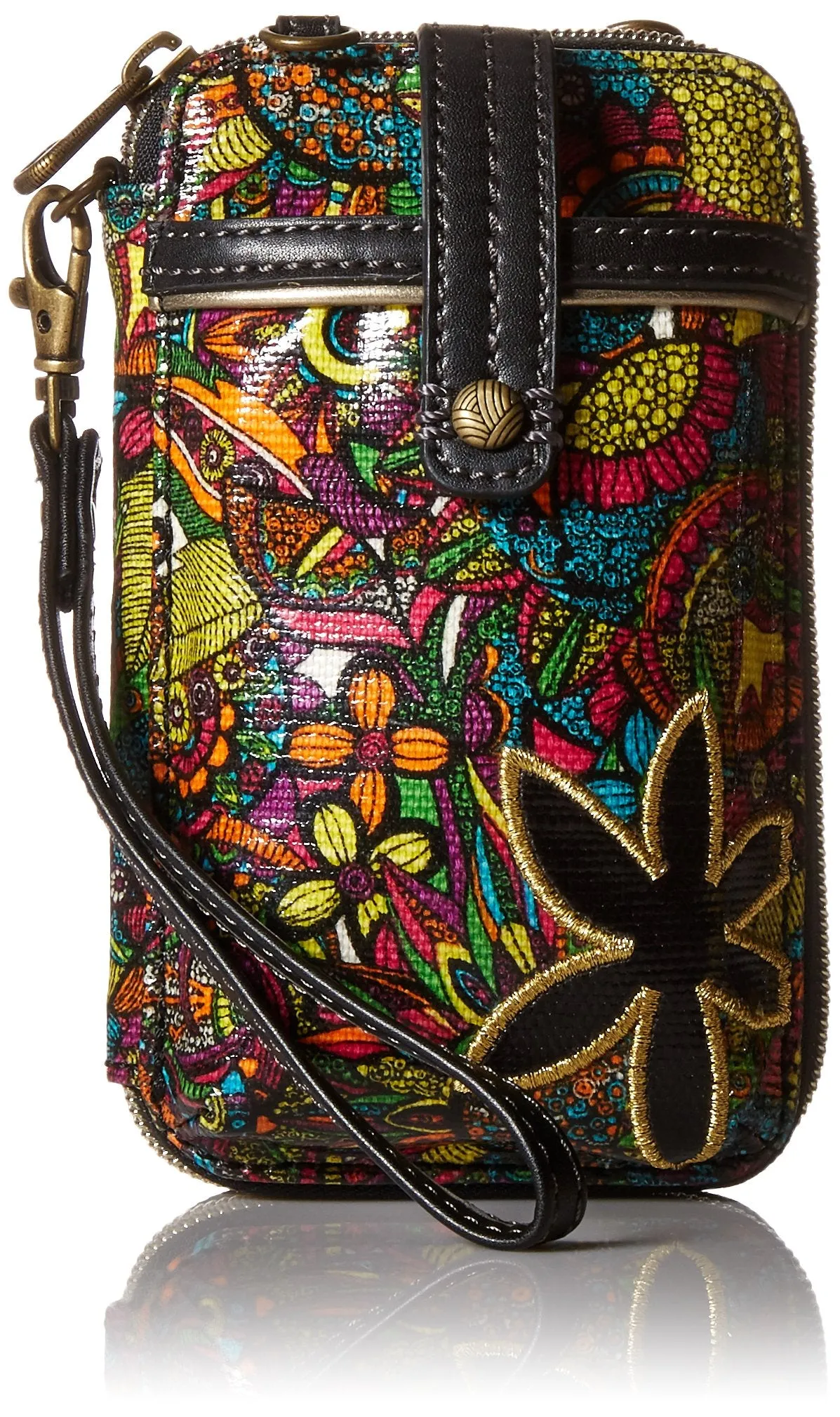 Sakroots Artist Circle Smartphone Wristlet Convertible Cross Body Bag