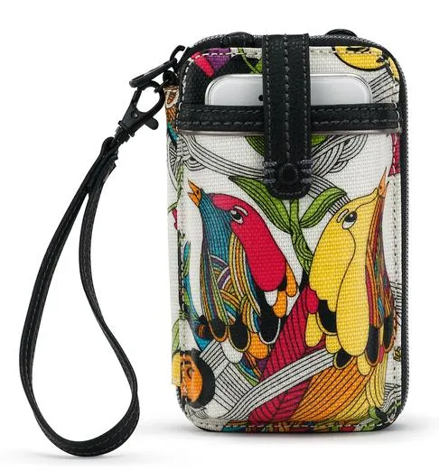 Sakroots Artist Circle Smartphone Wristlet Convertible Cross Body Bag
