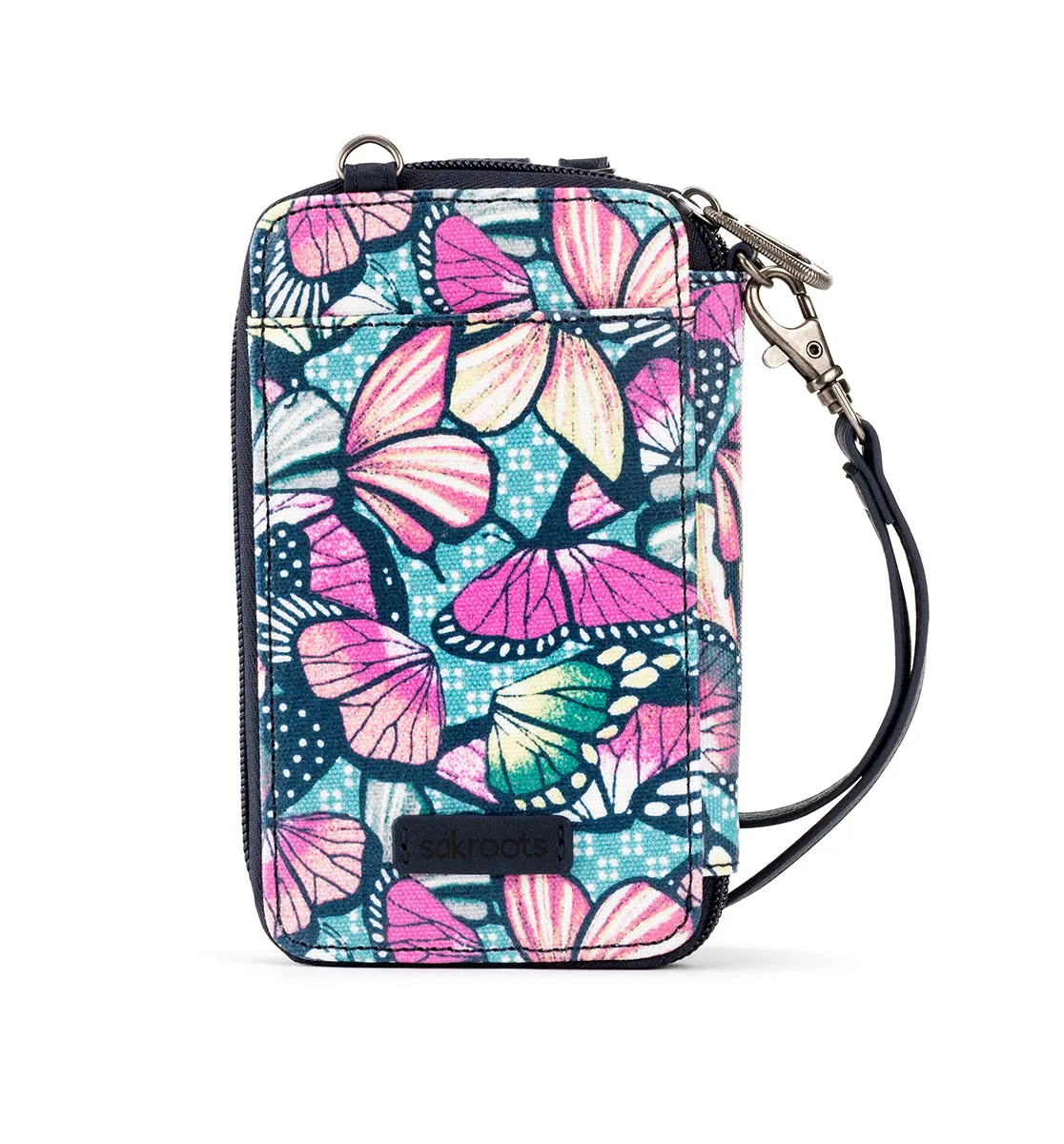 Sakroots Artist Circle Smartphone Wristlet Convertible Cross Body Bag