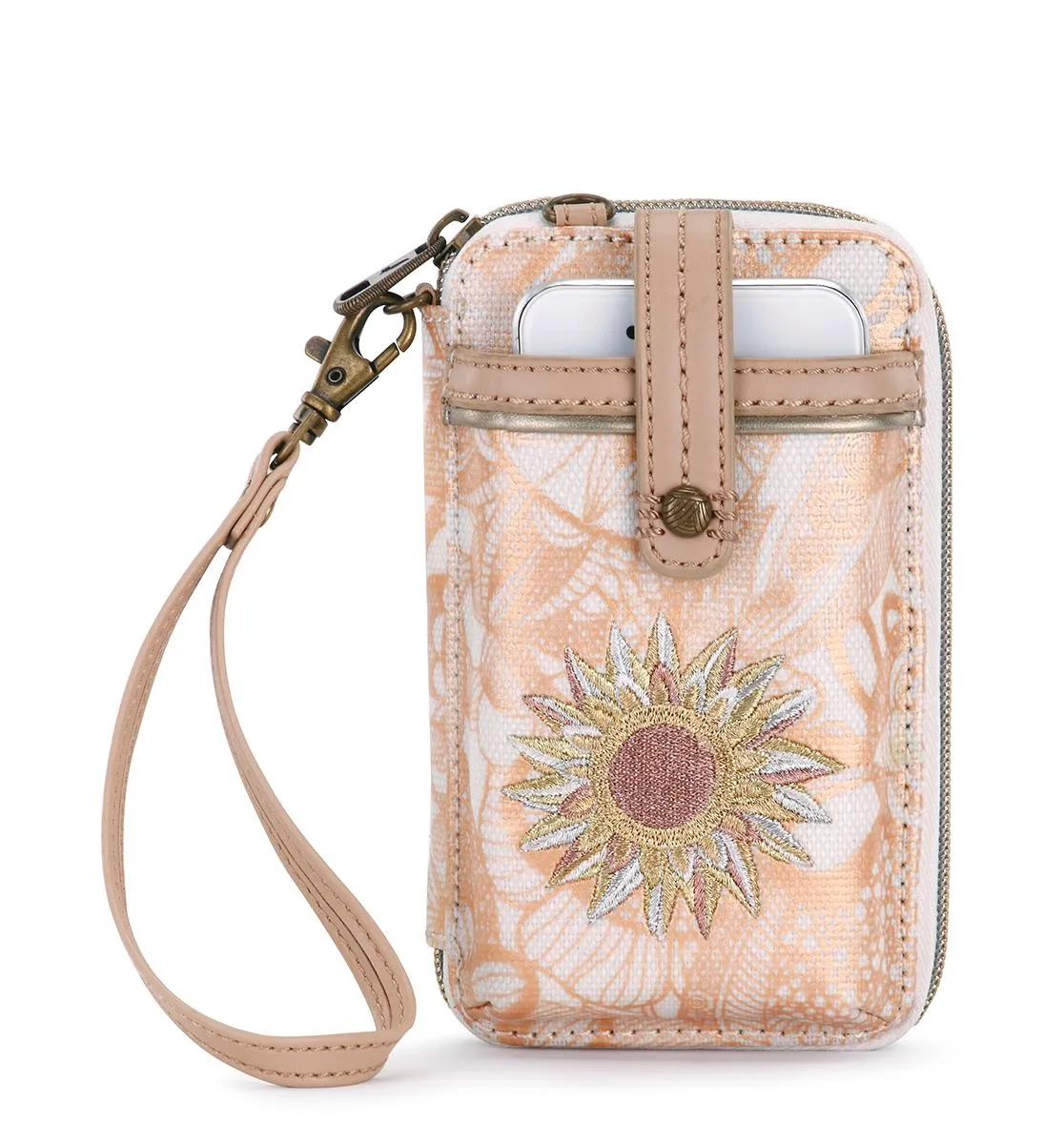 Sakroots Artist Circle Smartphone Wristlet Convertible Cross Body Bag