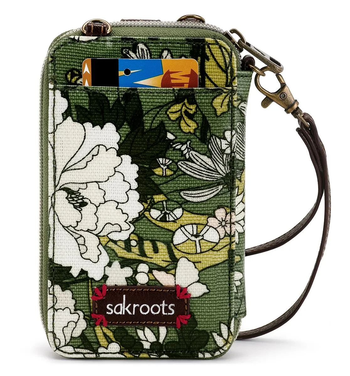 Sakroots Artist Circle Smartphone Wristlet Convertible Cross Body Bag