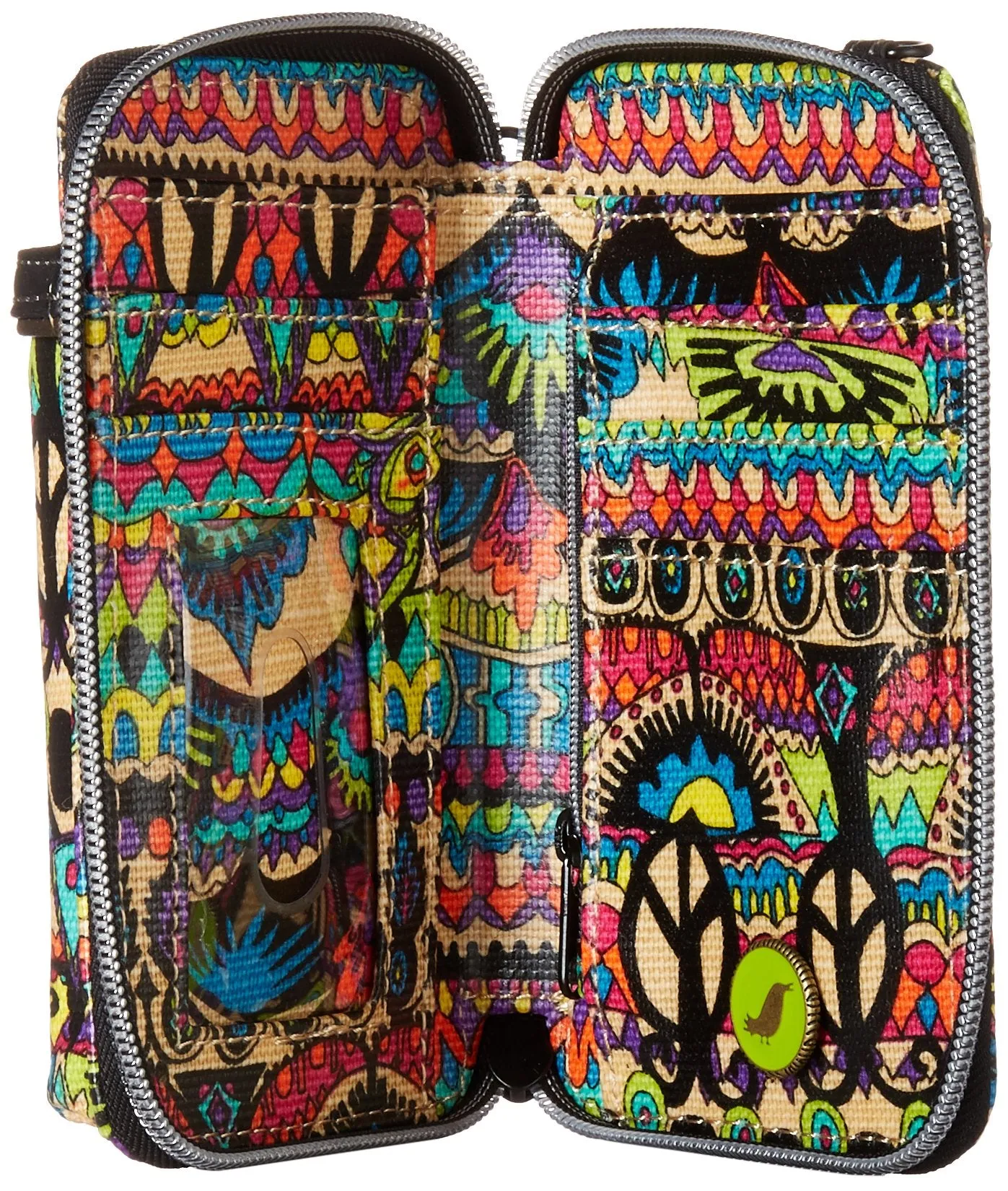 Sakroots Artist Circle Smartphone Wristlet Convertible Cross Body Bag