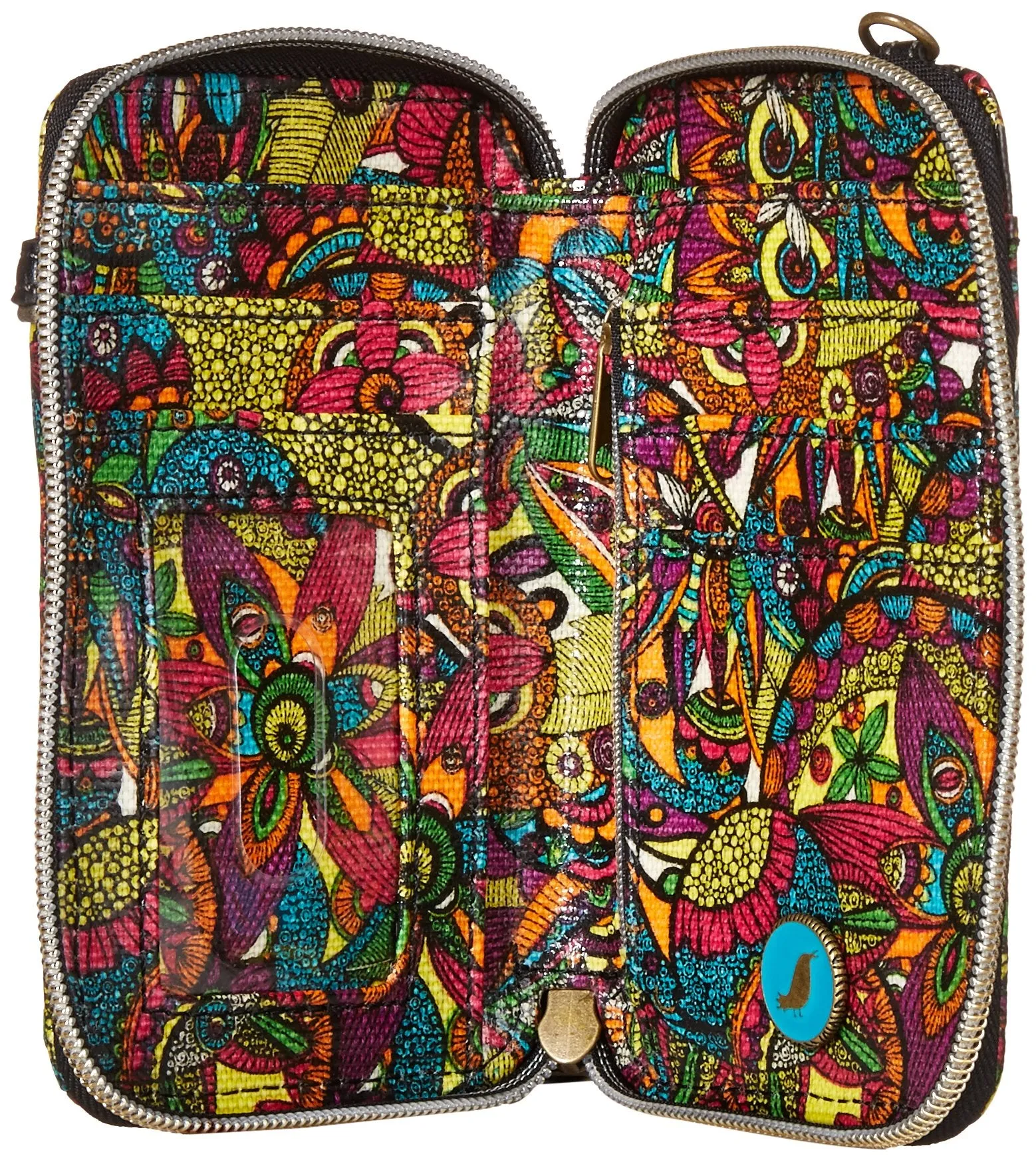Sakroots Artist Circle Smartphone Wristlet Convertible Cross Body Bag