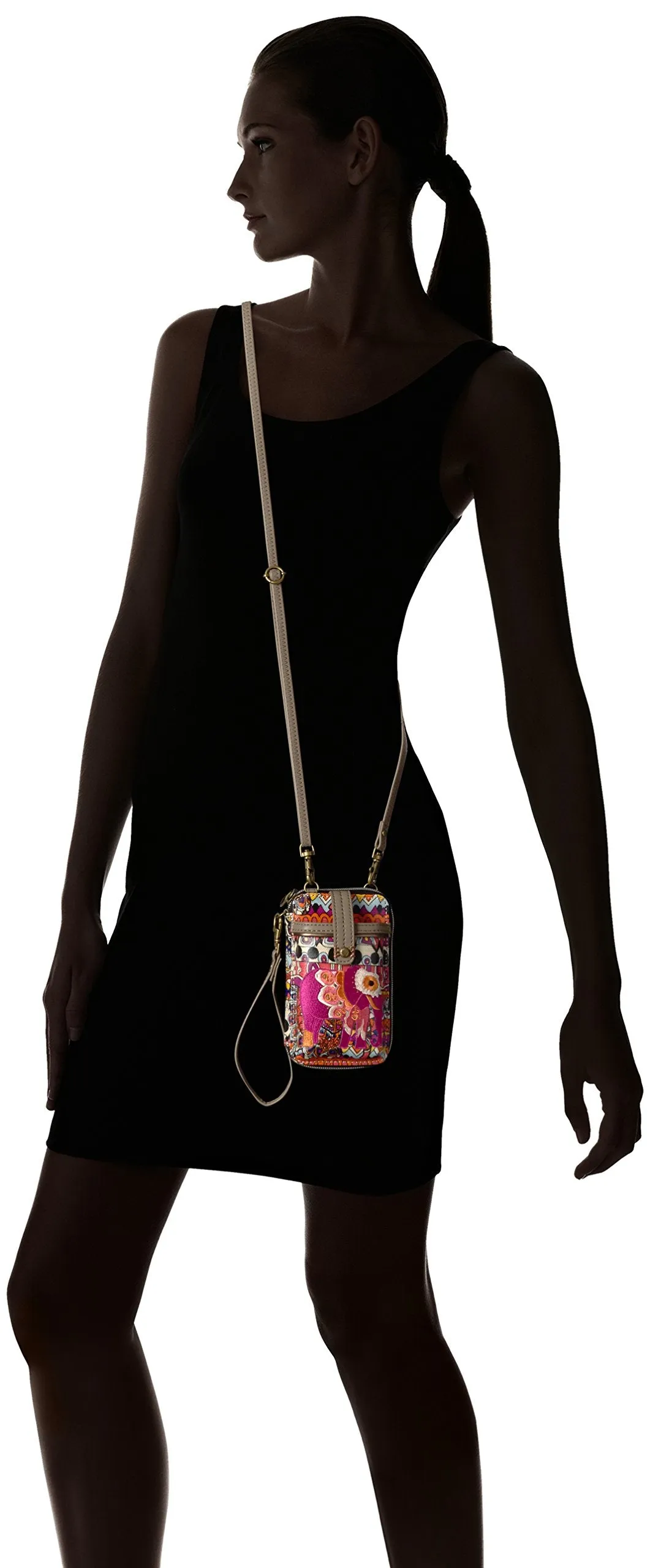 Sakroots Artist Circle Smartphone Wristlet Convertible Cross Body Bag