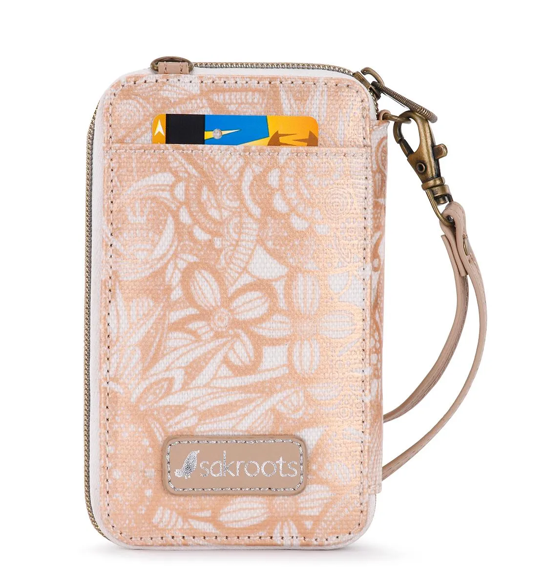 Sakroots Artist Circle Smartphone Wristlet Convertible Cross Body Bag