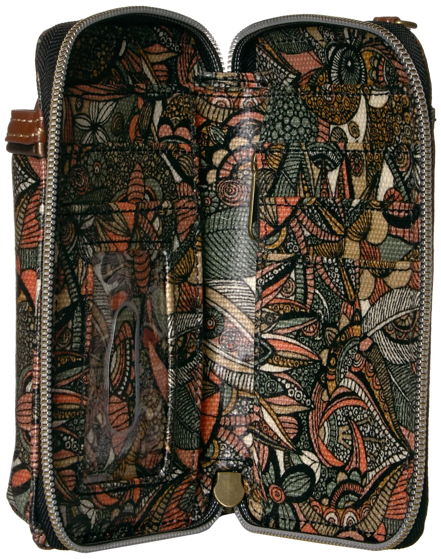 Sakroots Artist Circle Smartphone Wristlet Convertible Cross Body Bag