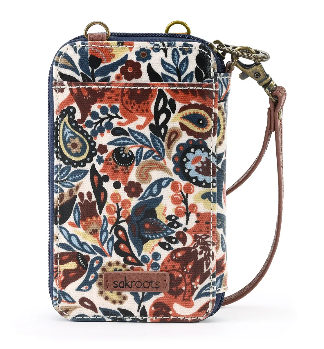 Sakroots Artist Circle Smartphone Wristlet Convertible Cross Body Bag