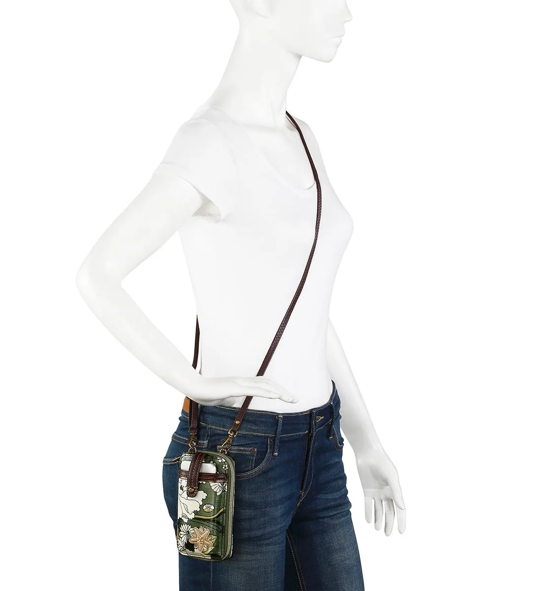 Sakroots Artist Circle Smartphone Wristlet Convertible Cross Body Bag