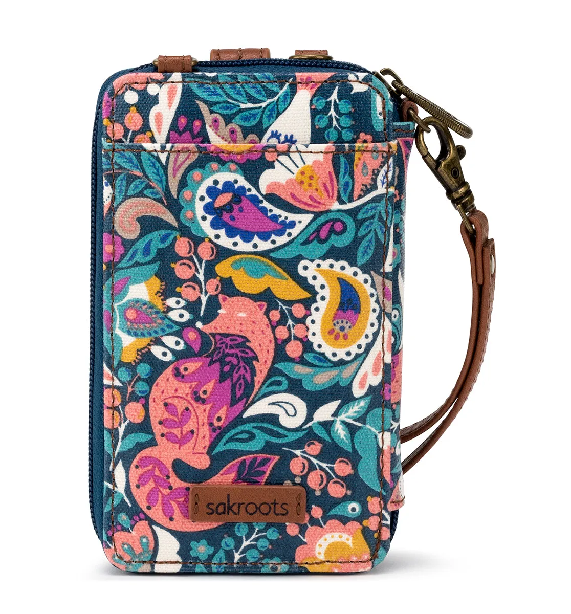 Sakroots Artist Circle Smartphone Wristlet Convertible Cross Body Bag