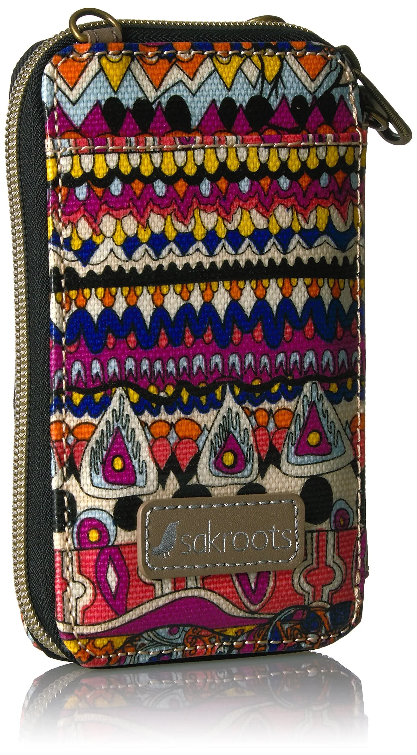 Sakroots Artist Circle Smartphone Wristlet Convertible Cross Body Bag