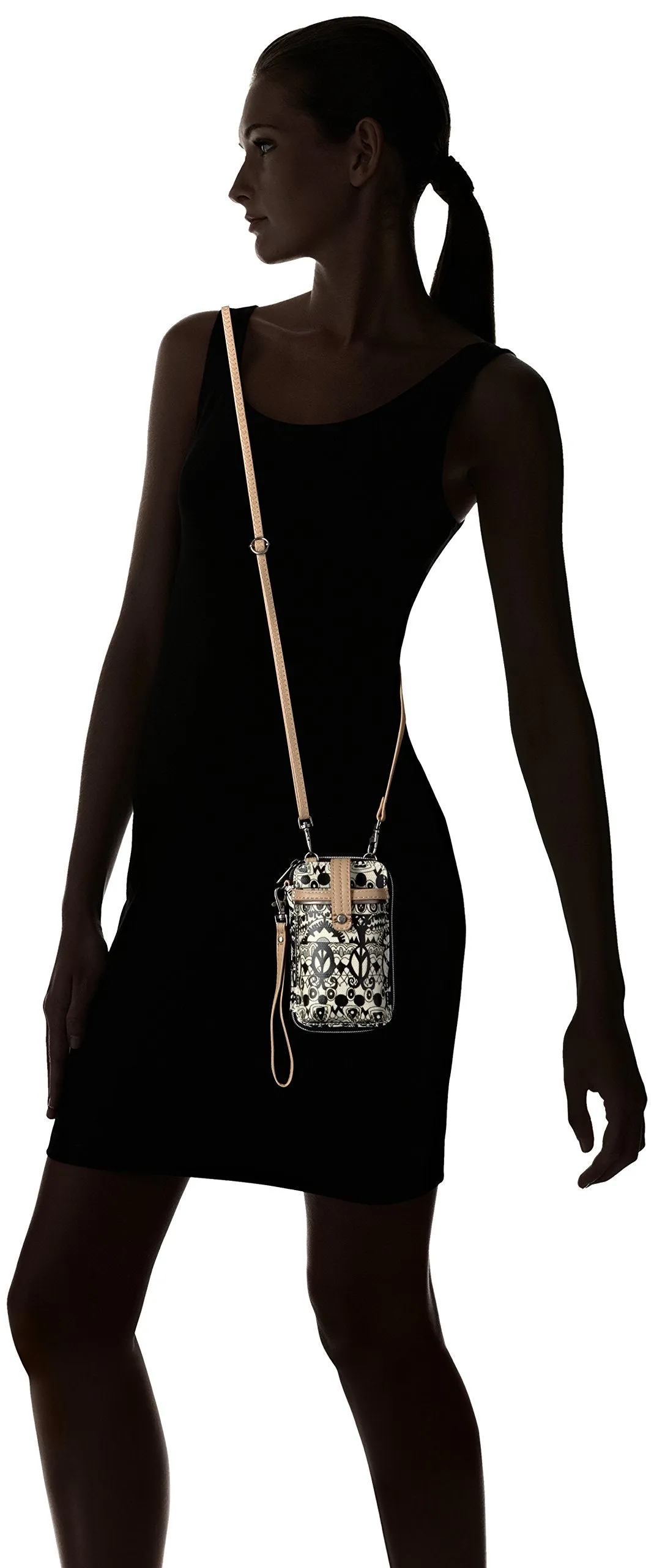Sakroots Artist Circle Smartphone Wristlet Convertible Cross Body Bag