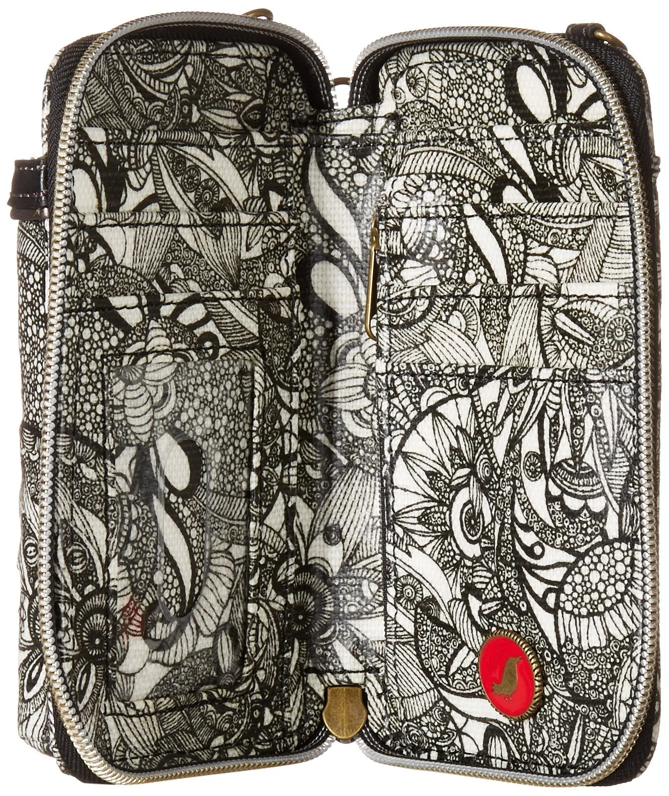 Sakroots Artist Circle Smartphone Wristlet Convertible Cross Body Bag