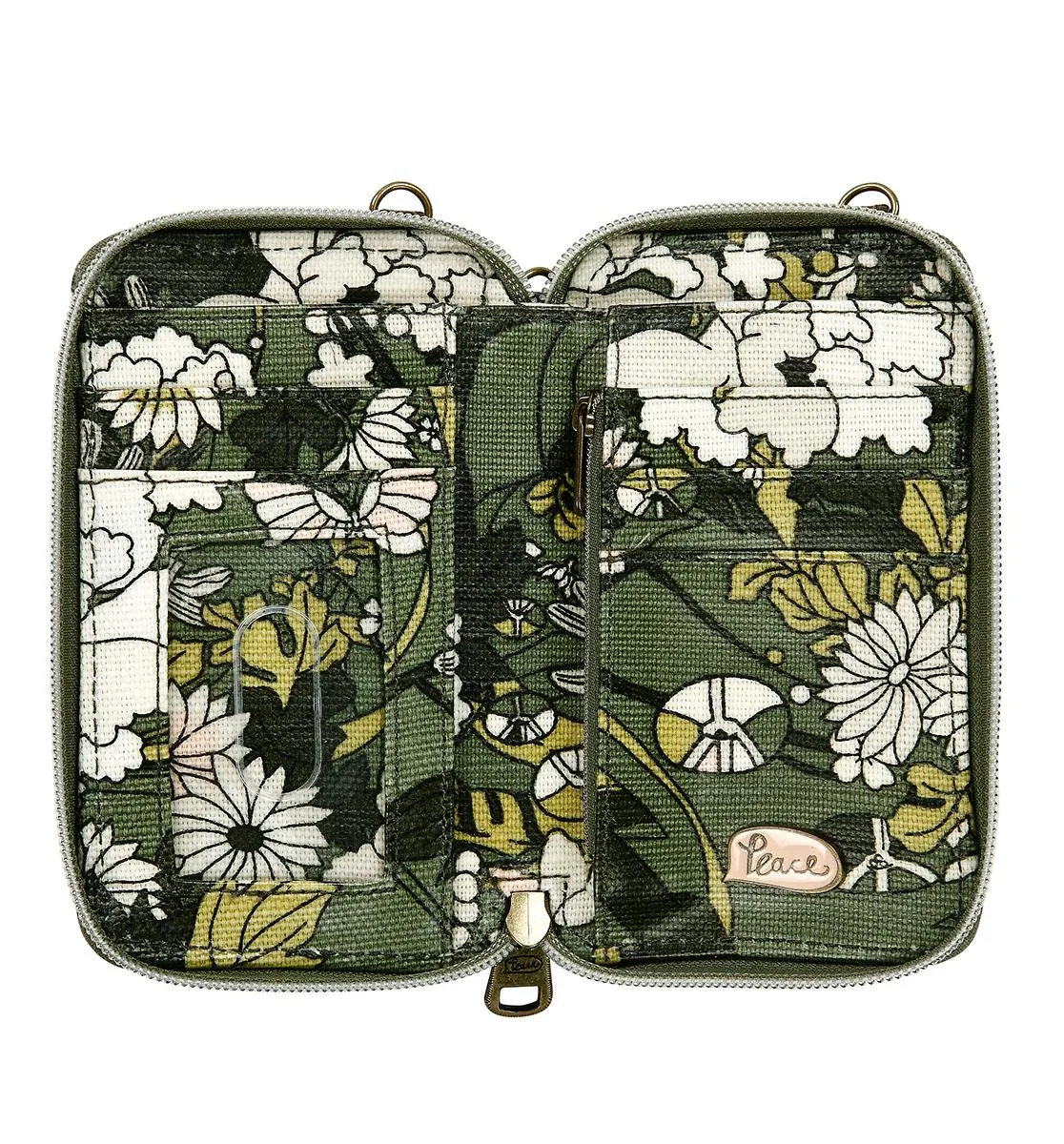 Sakroots Artist Circle Smartphone Wristlet Convertible Cross Body Bag