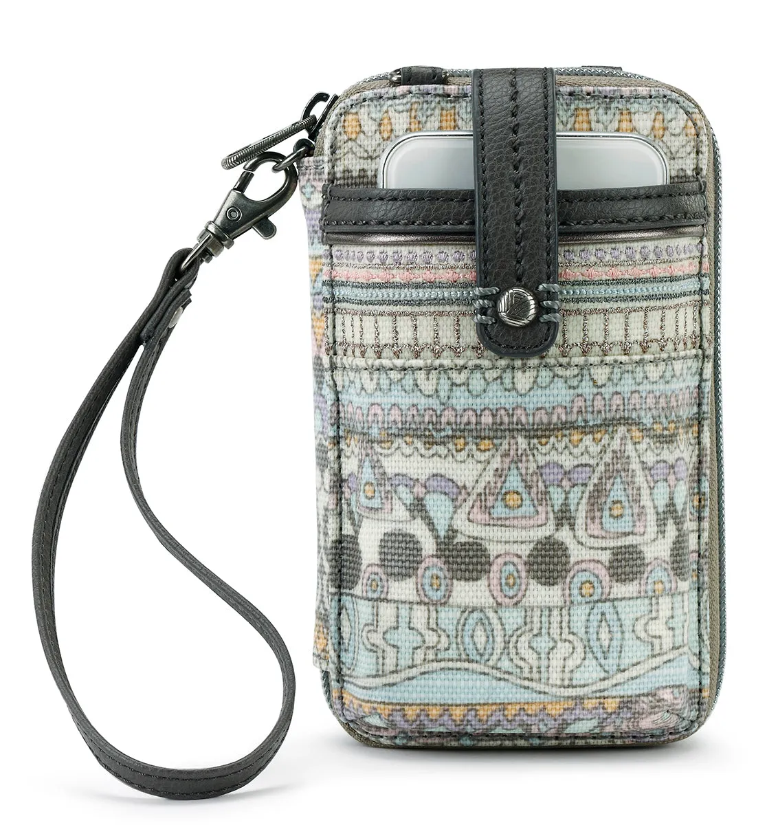 Sakroots Artist Circle Smartphone Wristlet Convertible Cross Body Bag