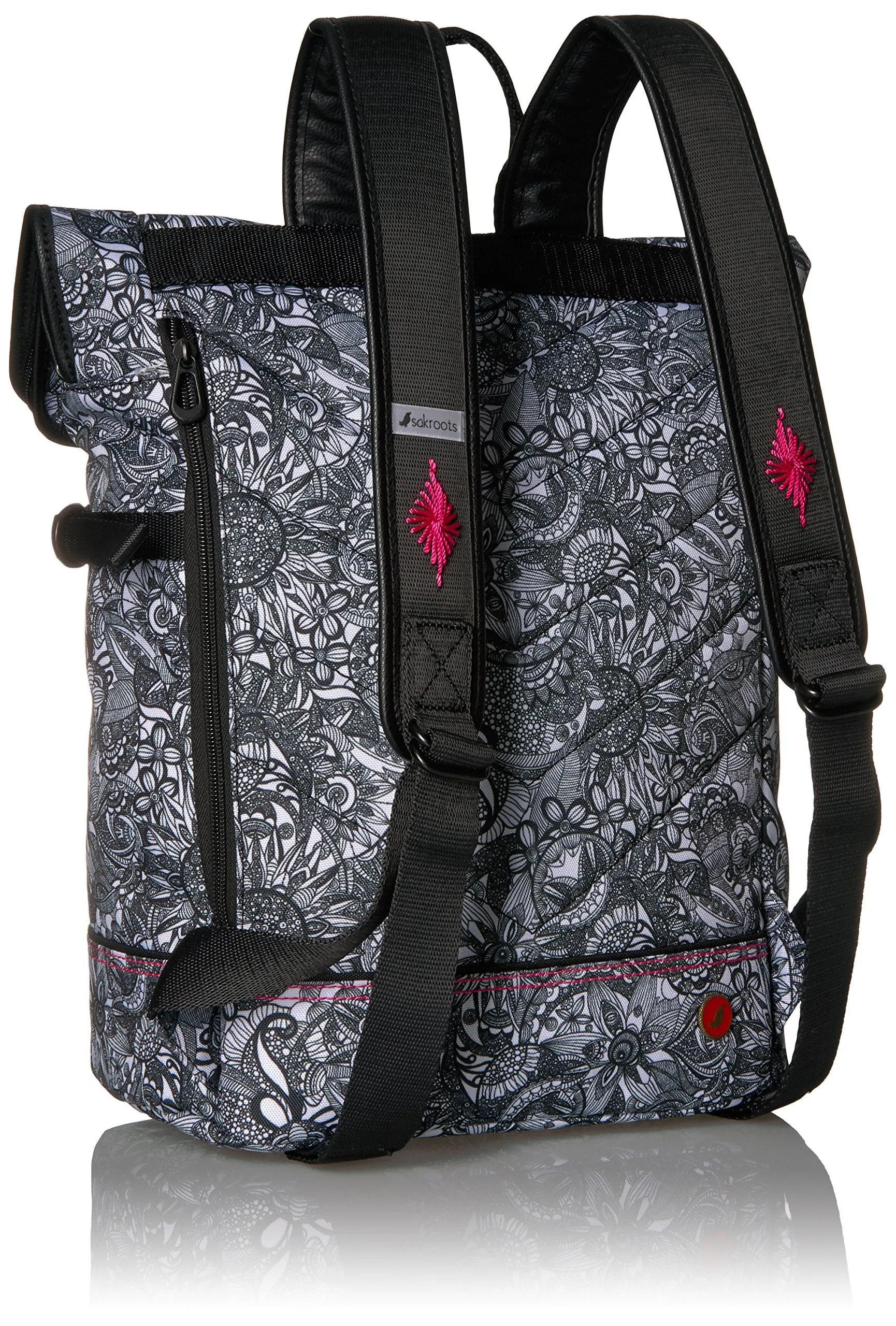 Sakroots Women's New Adventure Nylon Roll Top Backpack