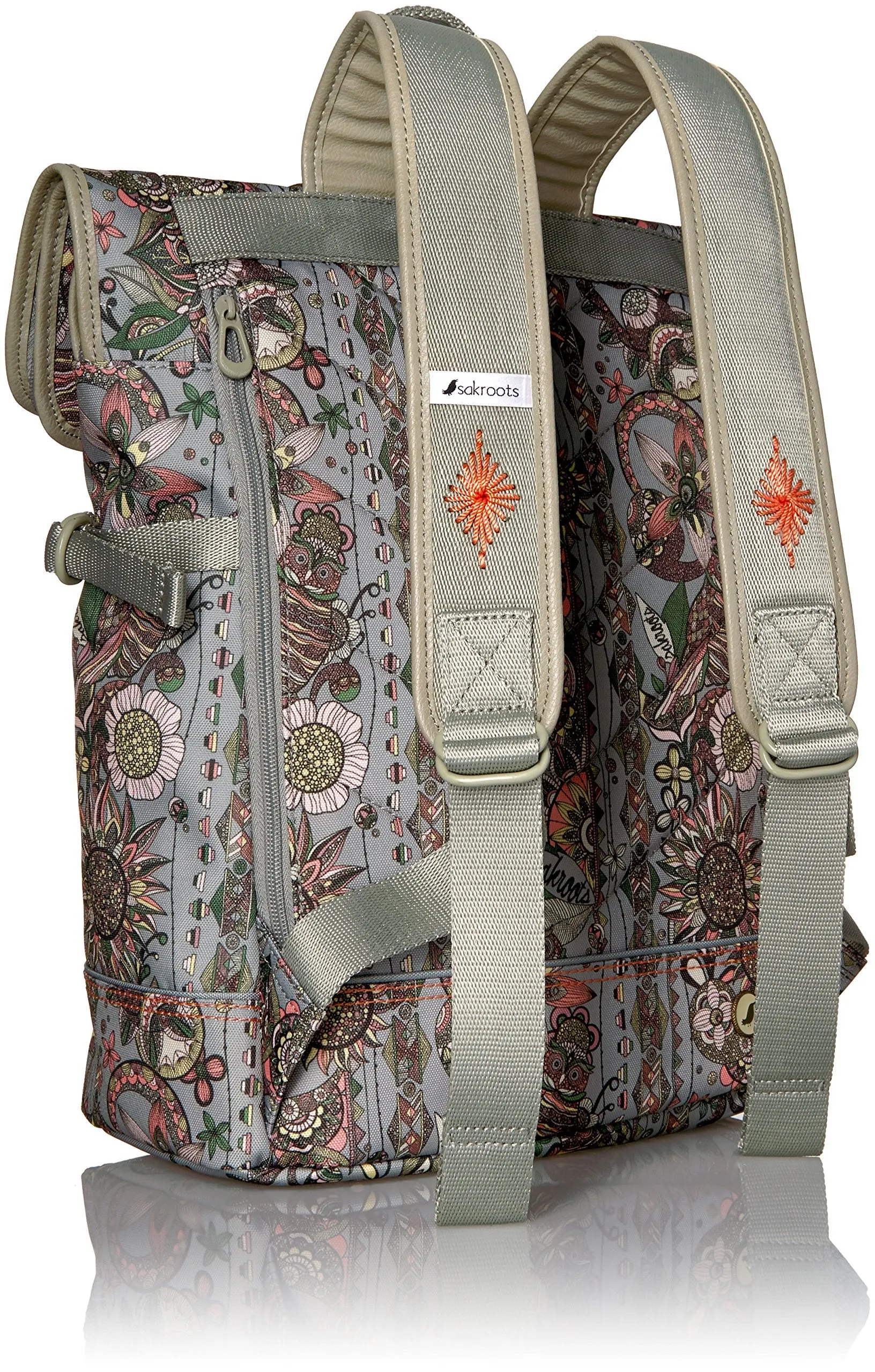 Sakroots Women's New Adventure Nylon Roll Top Backpack