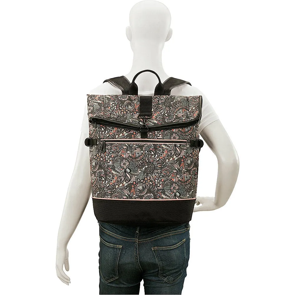 Sakroots Women's New Adventure Nylon Roll Top Backpack