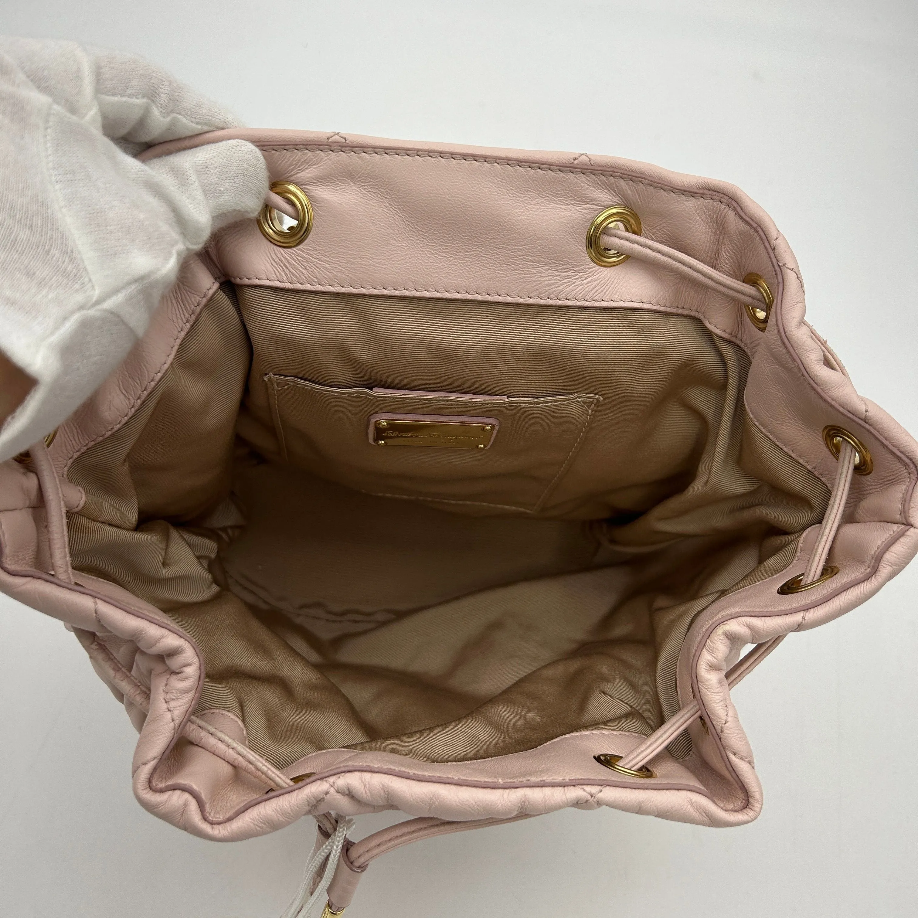 Salvatore Ferragamo Vara Quilted Backpack LA1016428