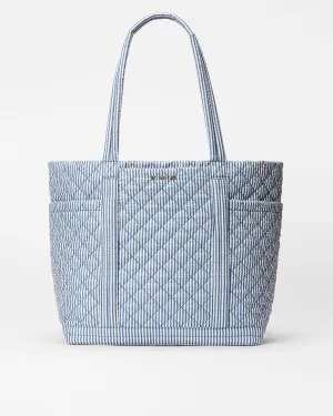 Seersucker Large Empire Tote