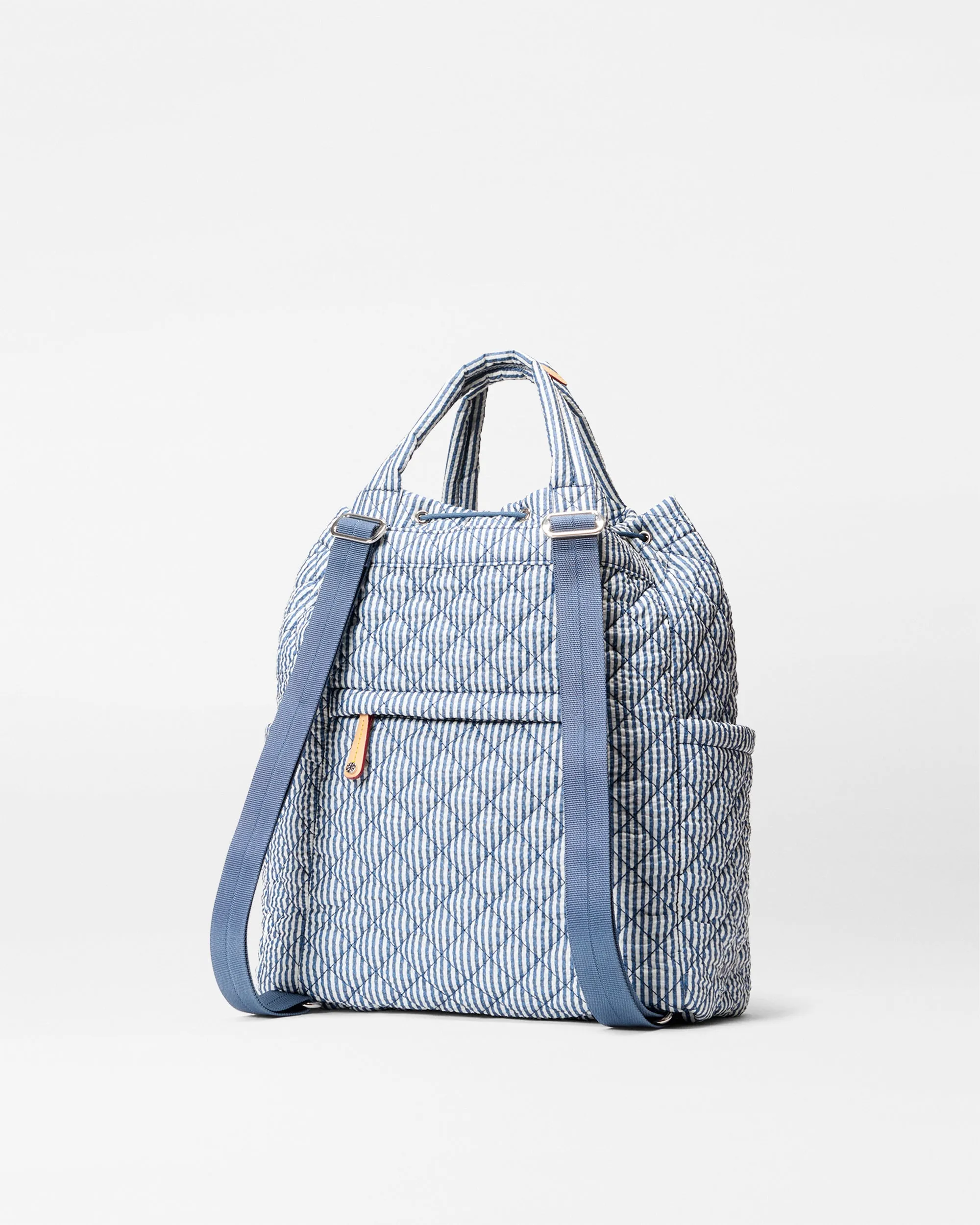 Seersucker Metro Convertible Backpack