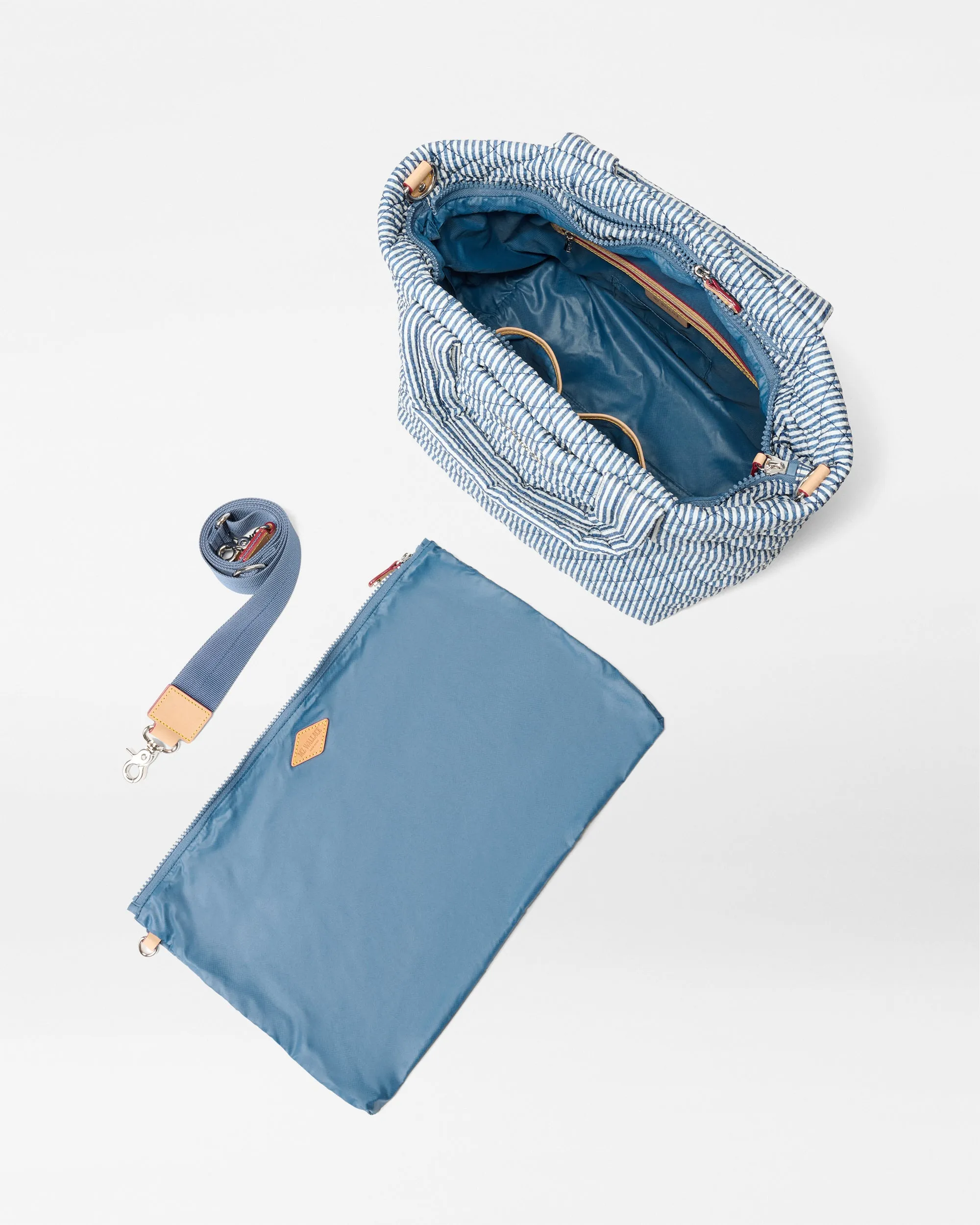Seersucker Small Metro Tote Deluxe
