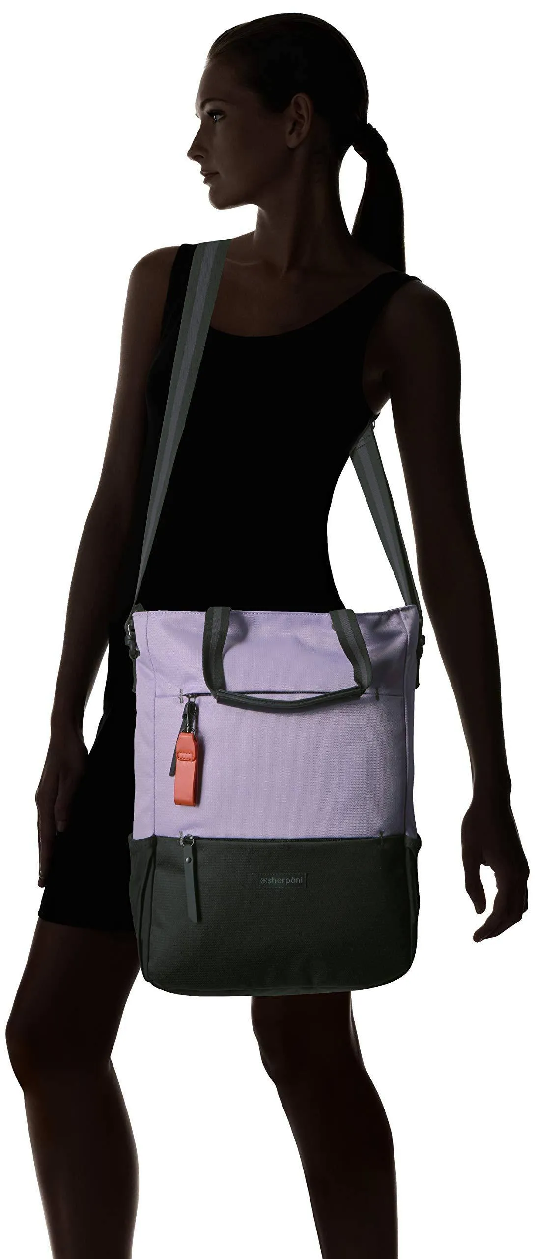 Sherpani Camden, Nylon Convertible Backpack Tote, Tote Bag, Crossbody Bag for Women, RFID Protection, 15 Inch Laptop Sleeve