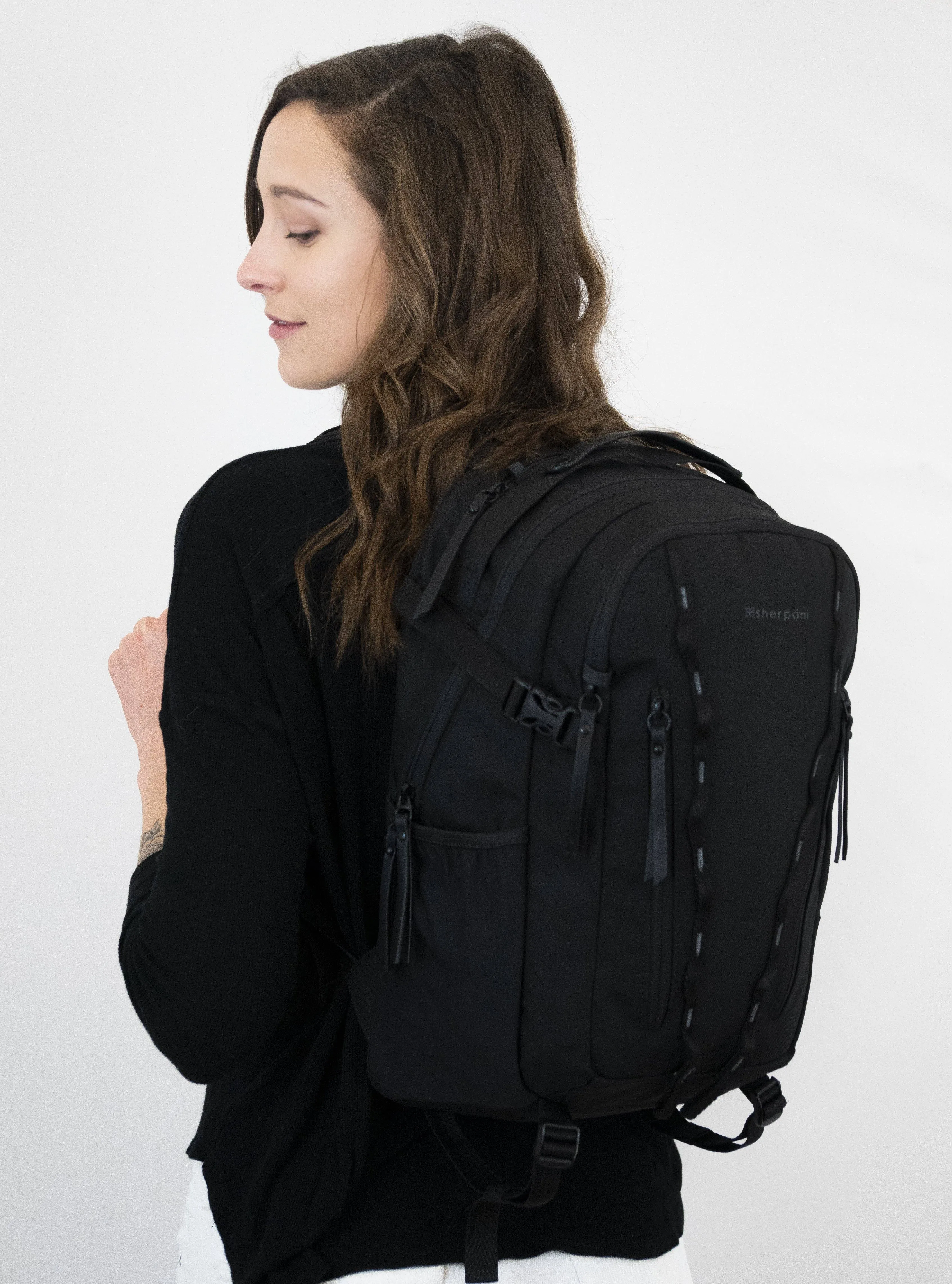 Sherpani Quest, Anti Theft Backpack, Travel Backpack, Daypack, 13 Inch Laptop Backpack for Women, RFID Protection