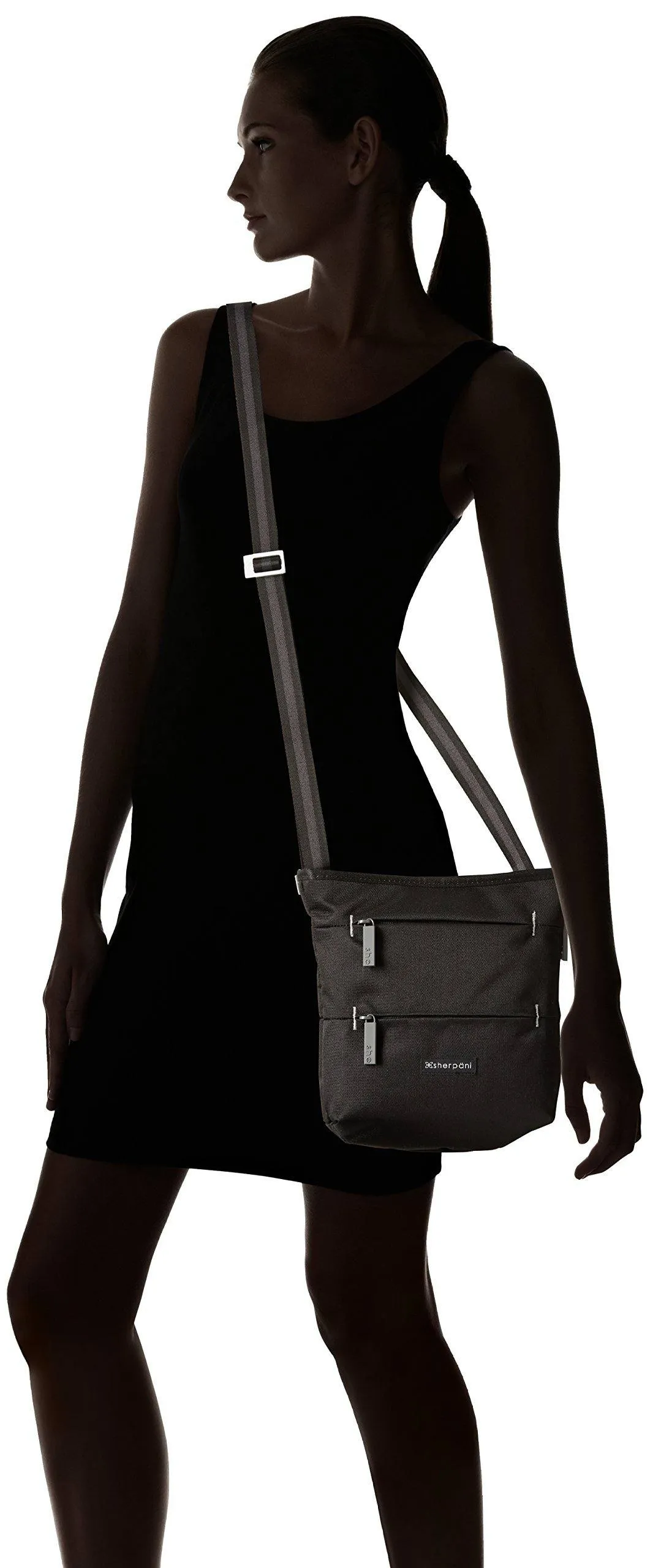 Sherpani Sadie Recycled Nylon Crossbody Bag, Essential Messenger Bag, Medium Shoulder Bag for Women, RFID Protection