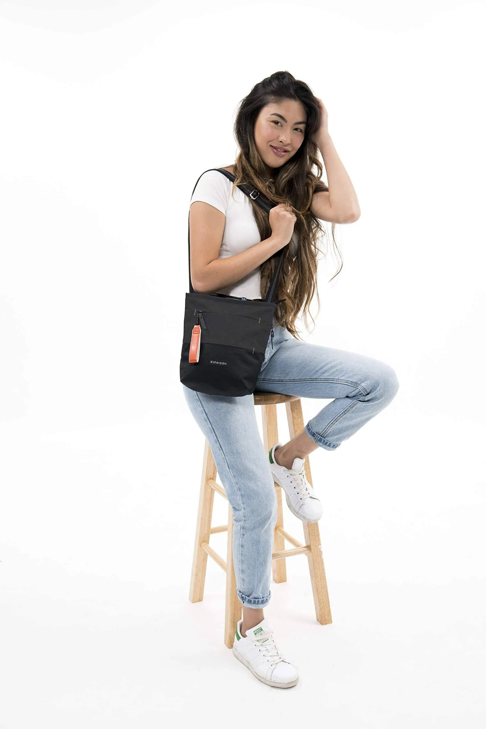 Sherpani Sadie Recycled Nylon Crossbody Bag, Essential Messenger Bag, Medium Shoulder Bag for Women, RFID Protection