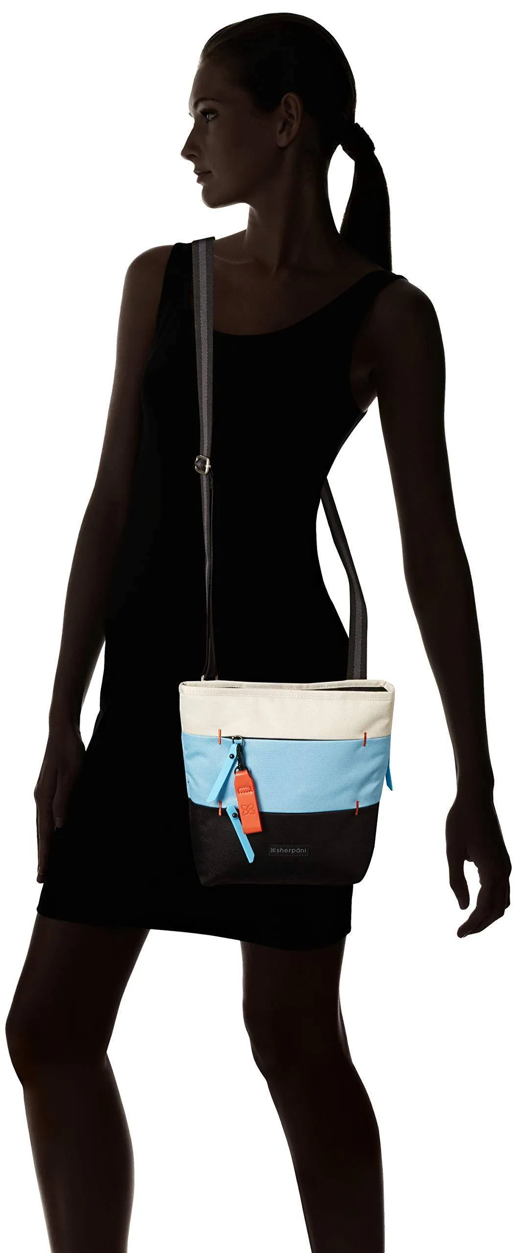 Sherpani Sadie Recycled Nylon Crossbody Bag, Essential Messenger Bag, Medium Shoulder Bag for Women, RFID Protection