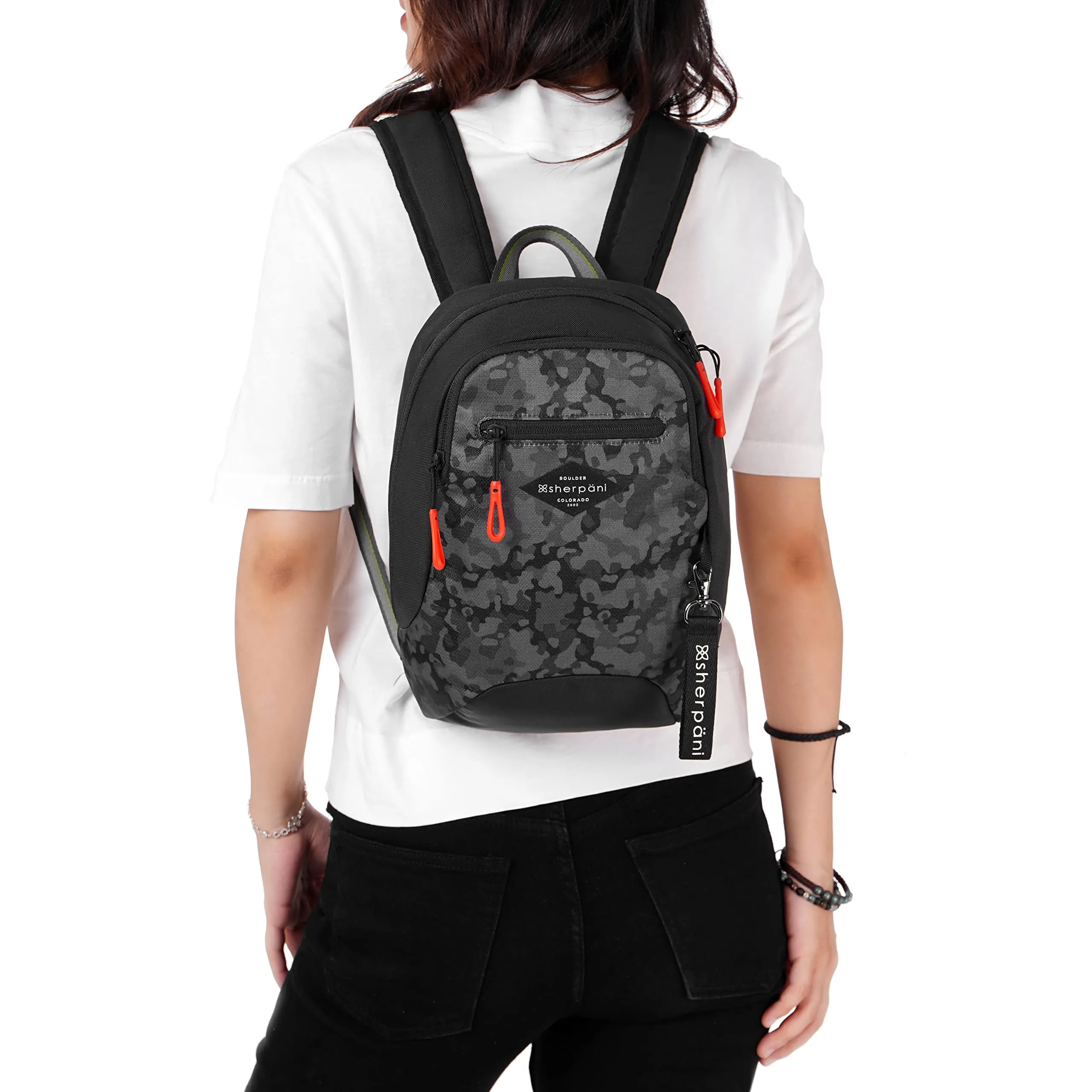 Sherpani Vespa, Mini Backpack for Women, Travel Backpack Purse, RFID Protection, Fits 10 Inch Tablet