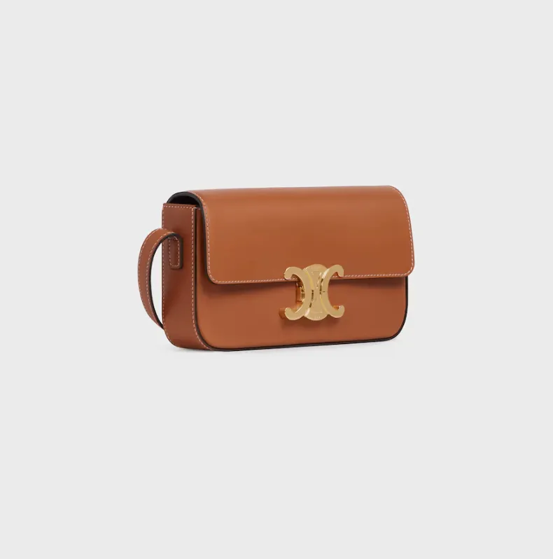 SHOULDER BAG CLAUDE IN Natural Calfskin
