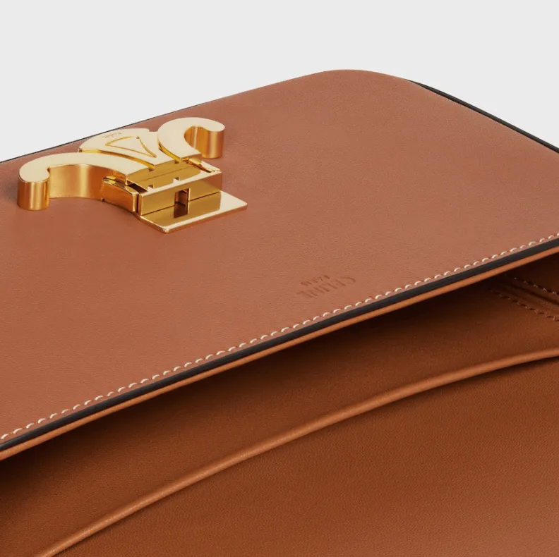 SHOULDER BAG CLAUDE IN Natural Calfskin
