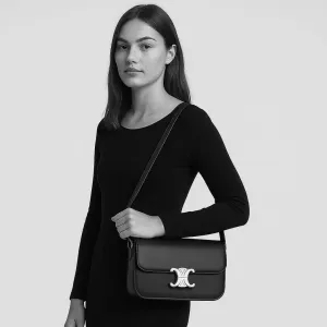 SHOULDER BAG CLAUDE IN Natural Calfskin