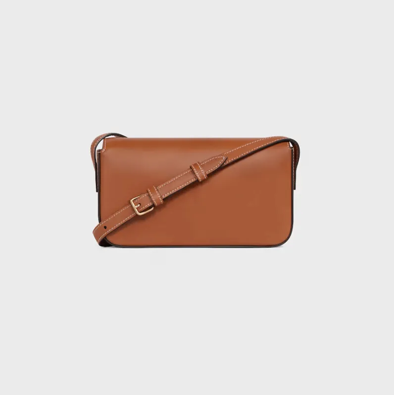 SHOULDER BAG CLAUDE IN Natural Calfskin