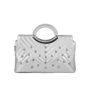 Silver Formal Hand Bag P36161