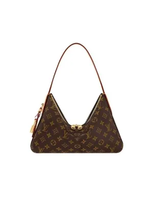 Slouchy PM Monogram Shoulder Bag Brown