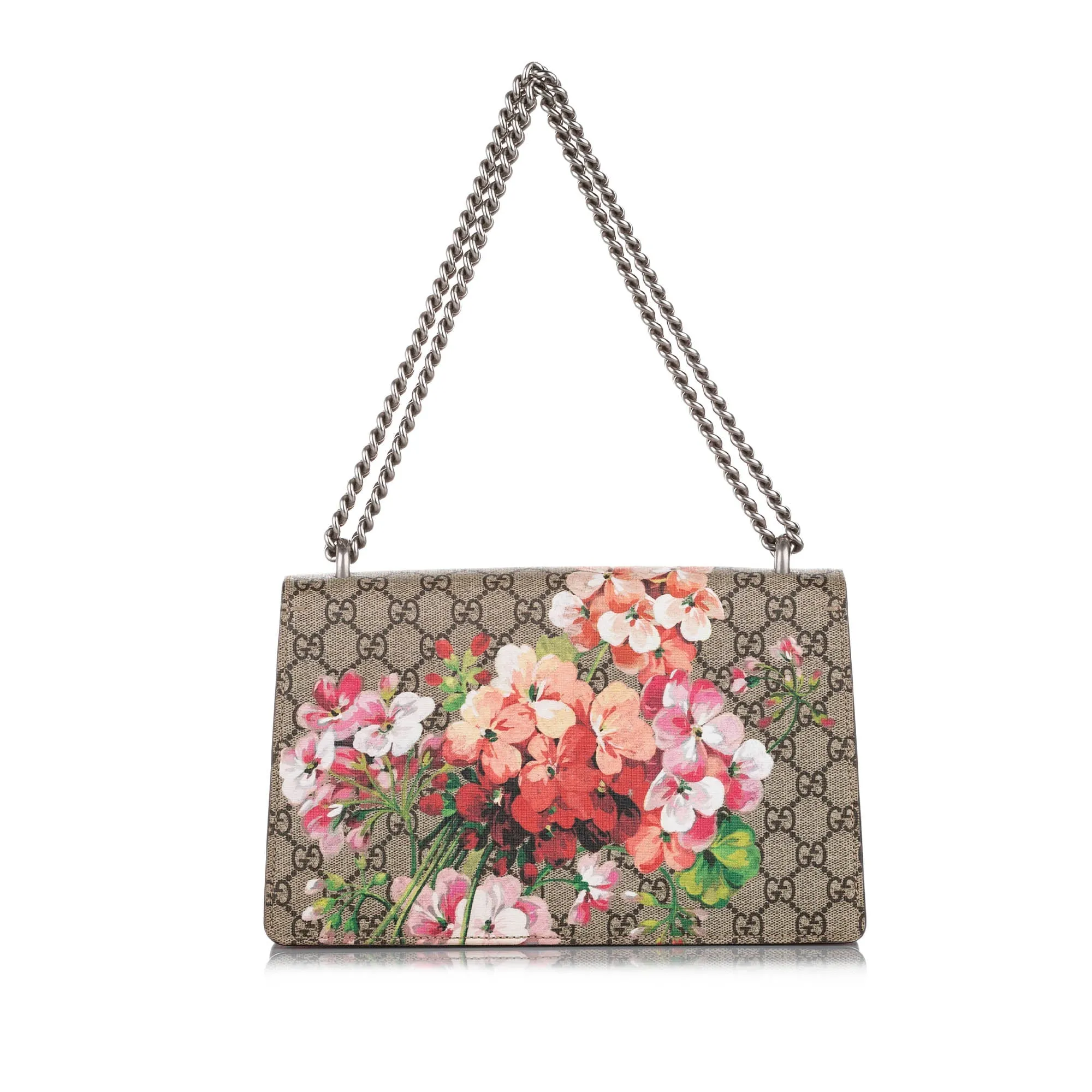 Small GG Supreme Blooms Dionysus Shoulder Bag Brown