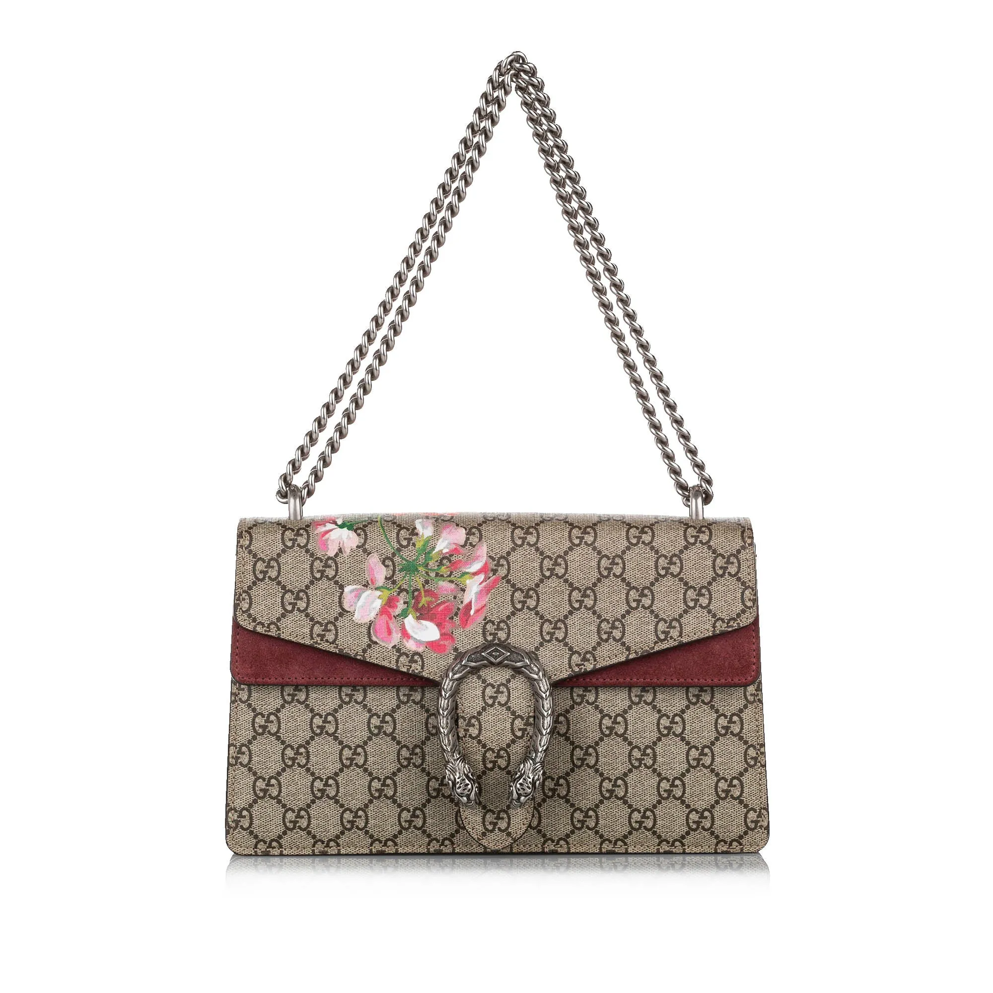 Small GG Supreme Blooms Dionysus Shoulder Bag Brown