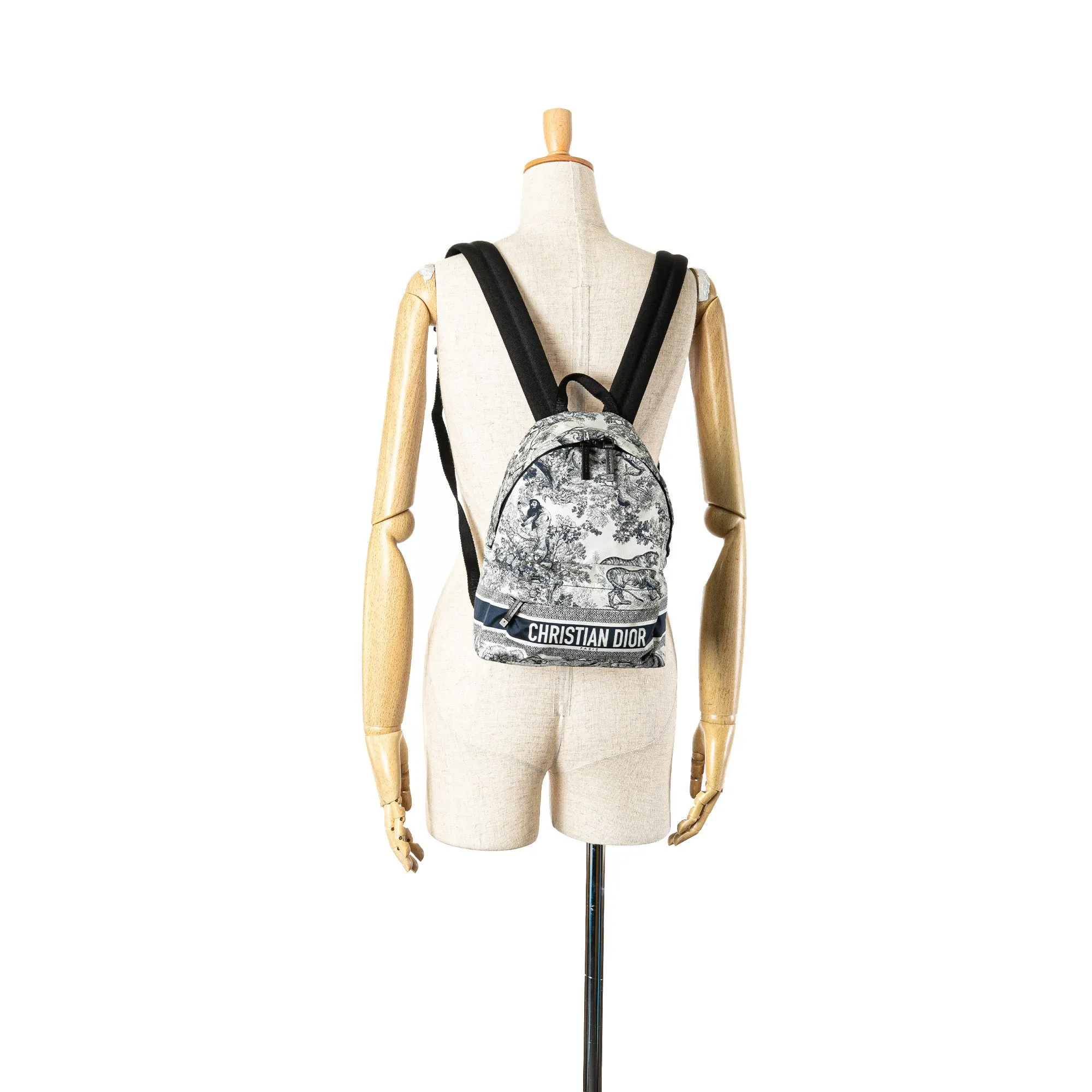 Small Nylon Technical Fabric Toile De Jouy Diortravel Backpack