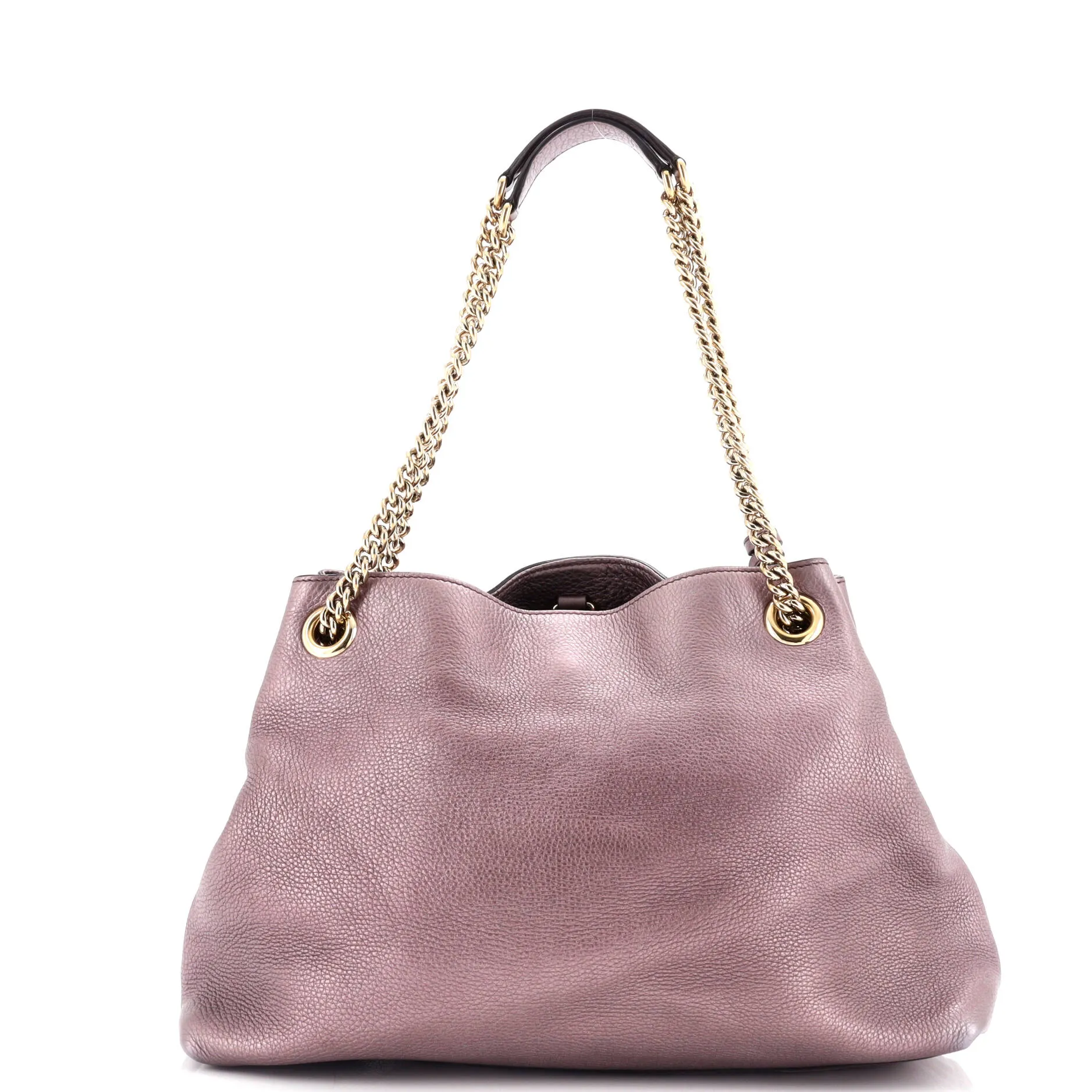 Soho Chain Strap Shoulder Bag Leather Medium