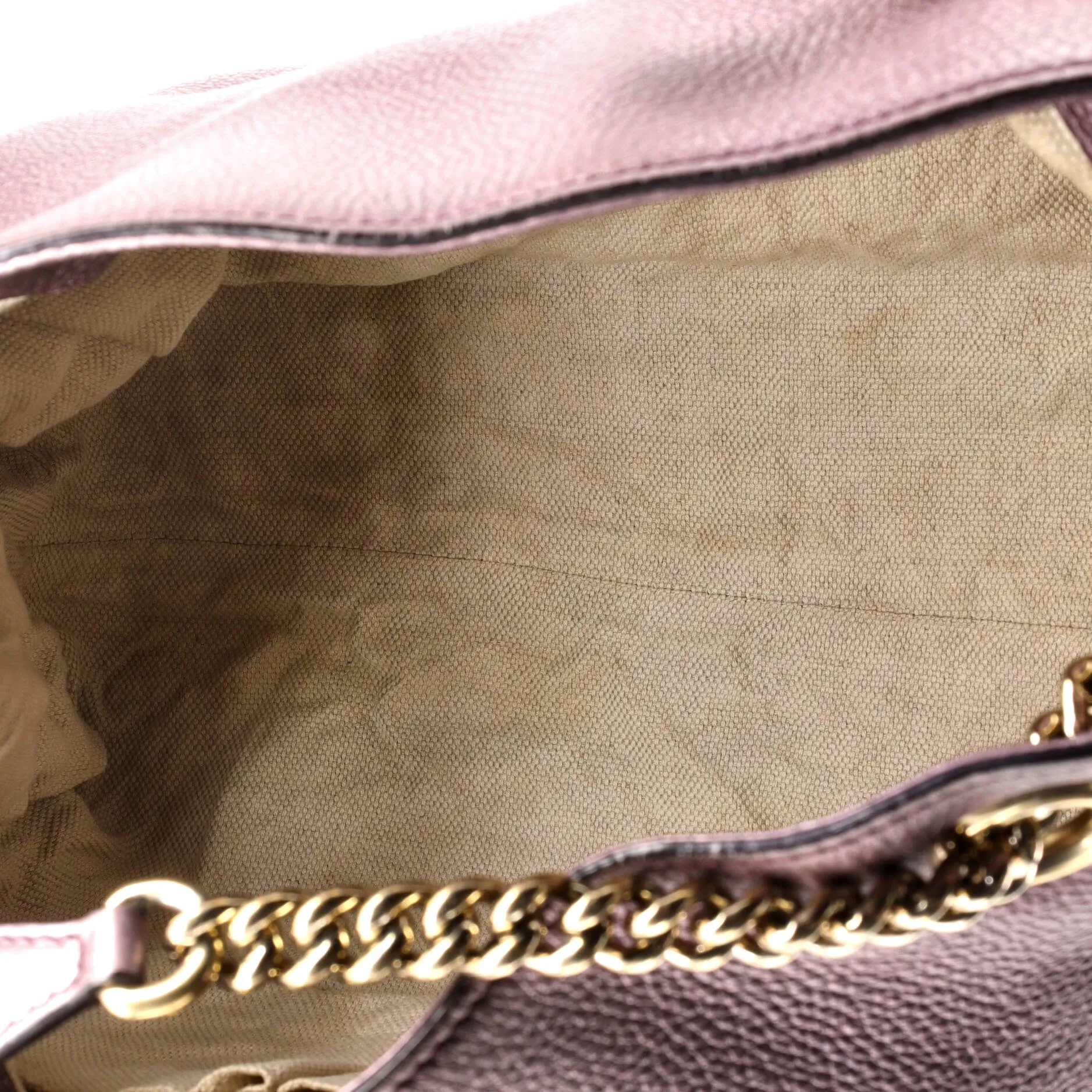 Soho Chain Strap Shoulder Bag Leather Medium